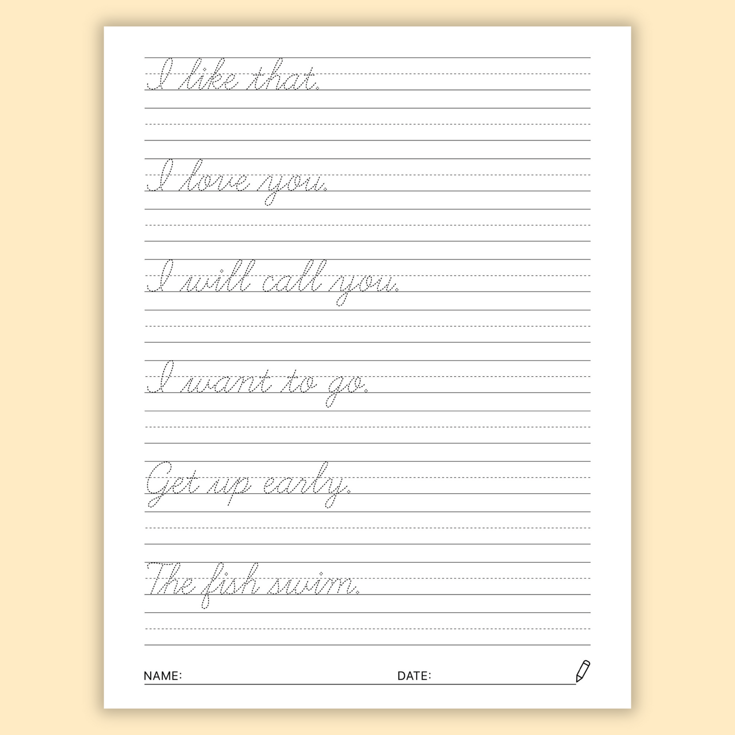 Cursive Handwriting Workbook for Kids: Learning Cursive