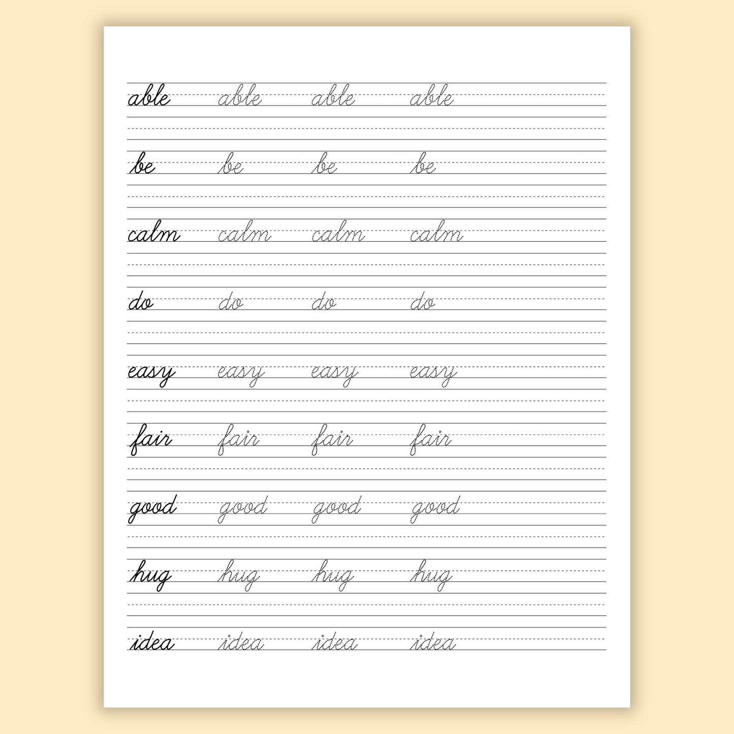 Cursive Handwriting Workbook for Adults: Learning Cursive with Positive Affirmations & Inspirational Quotes