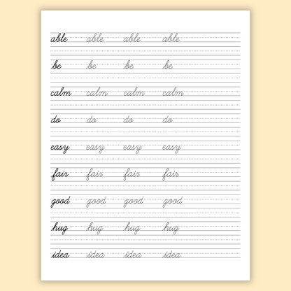 Cursive Handwriting Workbook for Adults: Learning Cursive with Positive Affirmations & Inspirational Quotes