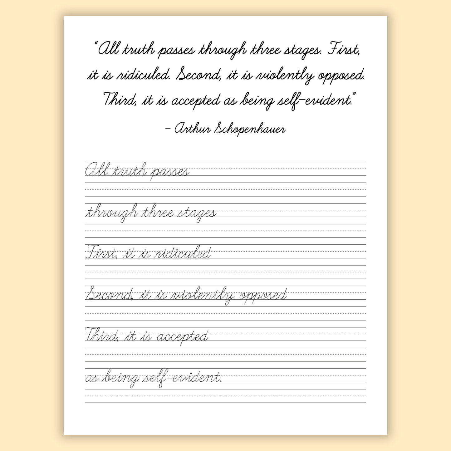 Cursive Handwriting Workbook for Teens: Learning Cursive with Inspirational Quotes for Young Adults