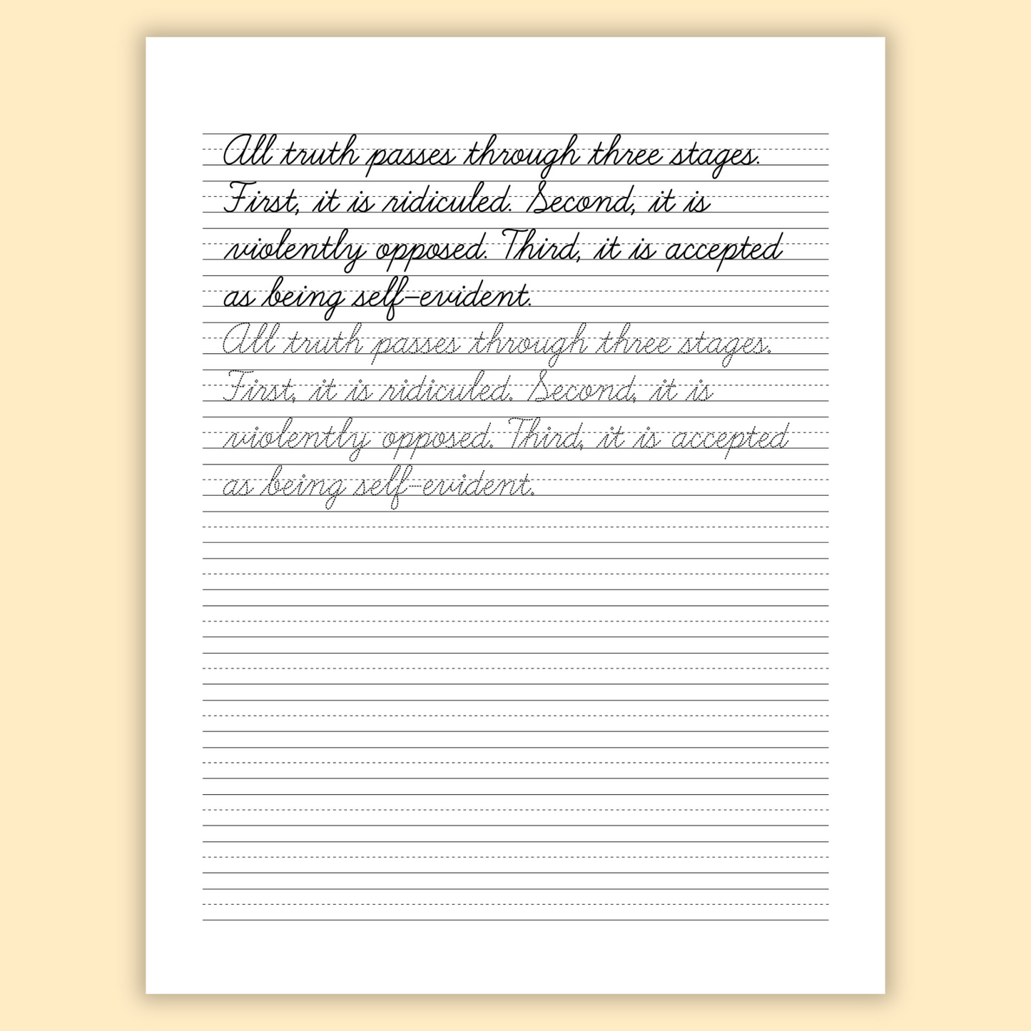 Cursive Handwriting Workbook for Teens: Learning Cursive with Inspirational Quotes for Young Adults