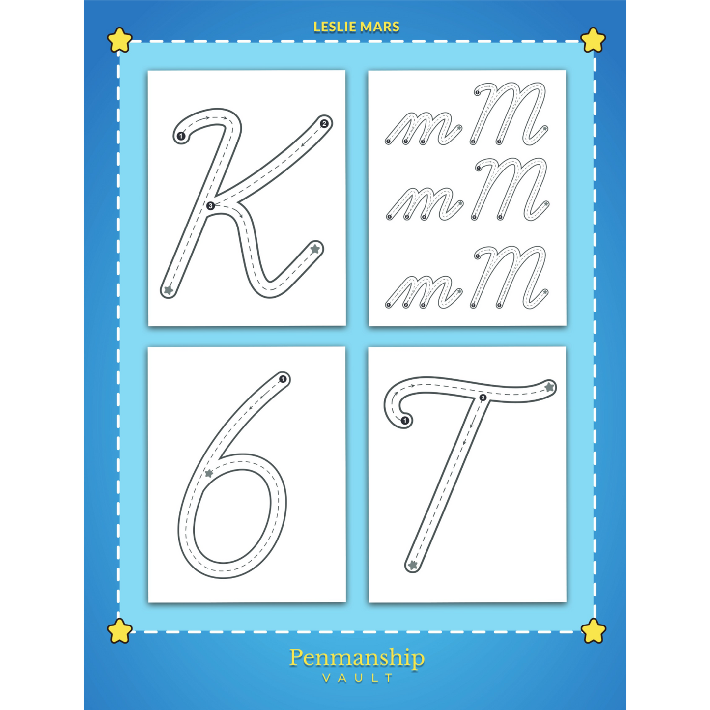 BIG Cursive Letter Tracing for Preschoolers: Trace and Practice ABC Letters, Numbers and Shapes with Easy-to-follow Arrows and Lines for Toddlers – My first Learning Cursive Handwriting Workbook