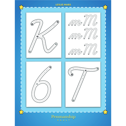 BIG Cursive Letter Tracing for Preschoolers: Trace and Practice ABC Letters, Numbers and Shapes with Easy-to-follow Arrows and Lines for Toddlers – My first Learning Cursive Handwriting Workbook